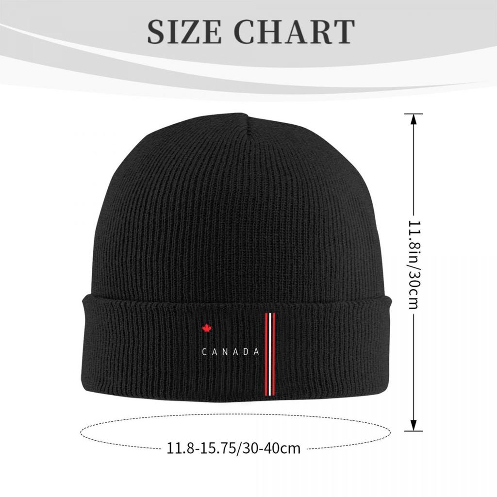 Canada Flag National Culture Knitted Hat Beanie Autumn Winter Hats Warm Color Caps for Men Women