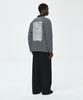 ZIOSONGZIO [Collection] Raoul Dufy Striped Collar Long Sleeve Black Bi2Ts210Bk