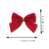 12pcs Mini Bow Christmas Tree Accessories - Perfect for Handmade Wedding Bouquets, Gift Packaging, Cake Decor, and More