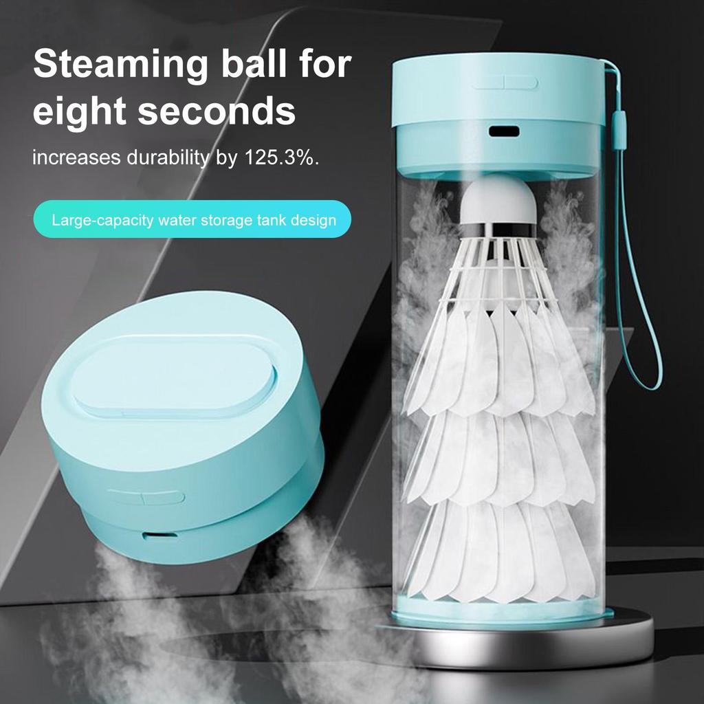 Badminton tillbehör Bollvärmare Bärbar luftfuktare med batteri Lättvikt för träning Sportpresent för pojkar flickor