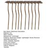 1/5/6/8/10Pcs Wrought Iron Mushroom Decoration Set Lightweight Stable Structure Desk Ornament Garden Home Decor