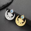 Dawapara Lotus Flower Charm for Jewelry Making Yoga Buddhist Mandala OM Lotus Pendant Accessories Stainless Steel Jewelry