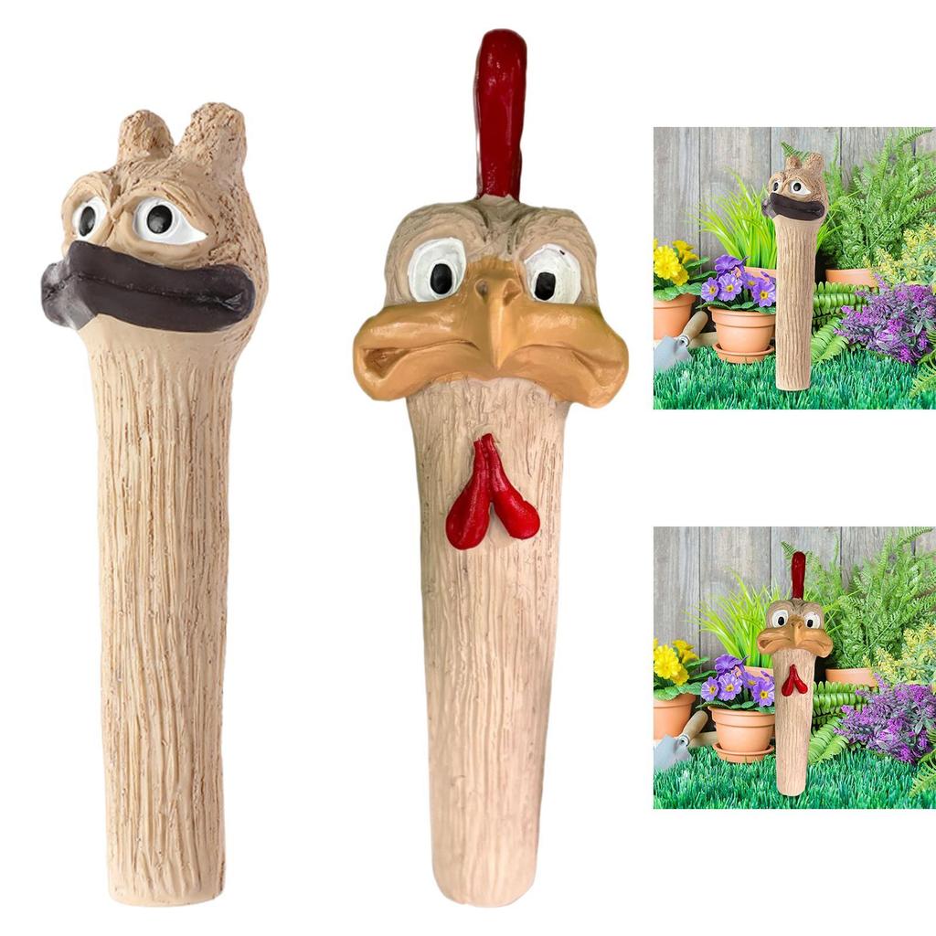 Funny Garden Statue, Entrance, Outdoor, Long Neck Figurine, Resin Animal