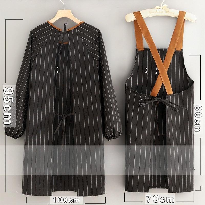 New Fashion Women’s Cotton Kitchen Apron Breathable Anti-fouling Apron for Cooking Cleaning Stylish Outdoor Wear Work Apron