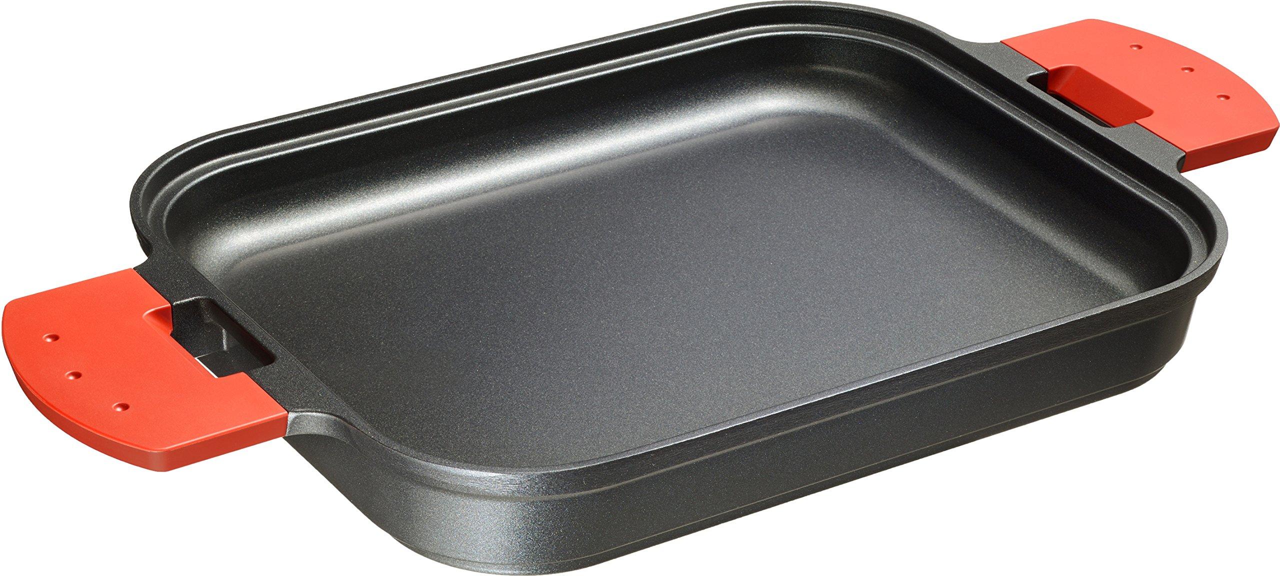 

Oaks Made in Japan Uchicook Induction Compatible Grill Plate, Red, UCS18RD