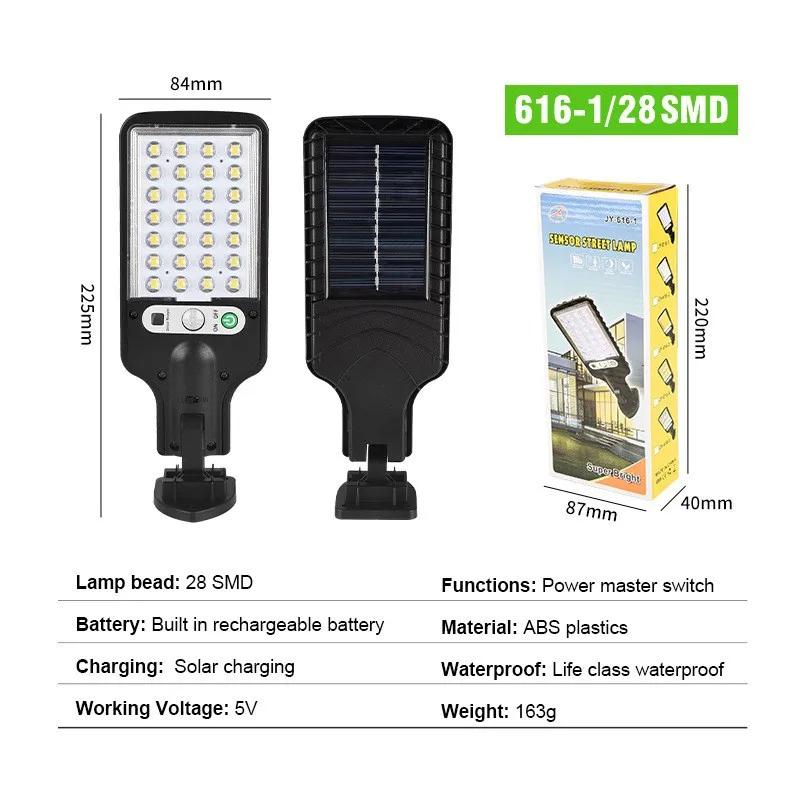 

Outdoor Solar Lights Solar Street Lights Three Light Modes Waterproof Motion Sensors Garden and Courtyard Safety Lighting