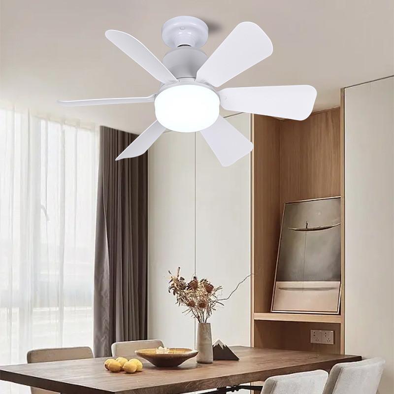 Modern Ceiling Led Fan Remote Control Light Dimmable Living Room Fan Tool Lamp