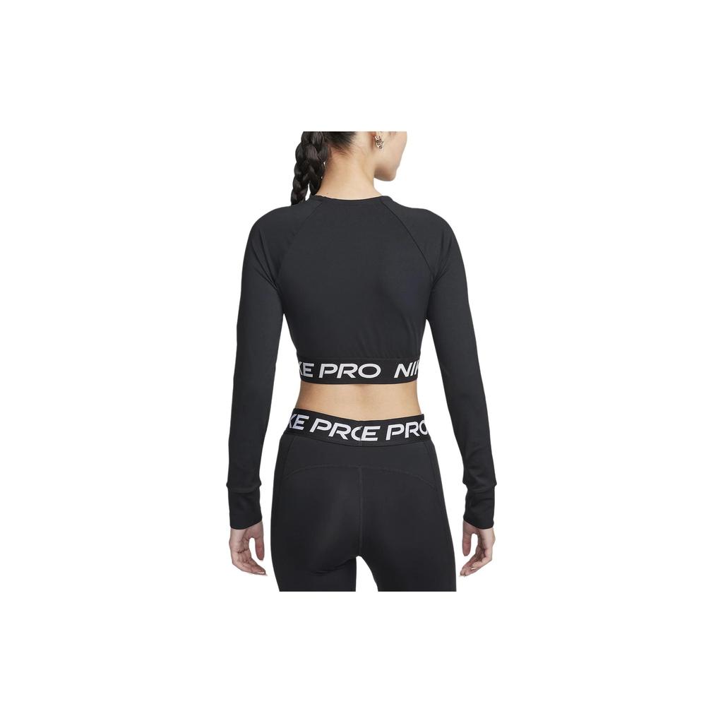 Nike Lettered Short Sleeve Casual T-Shirt Women tops Black FV5485-010