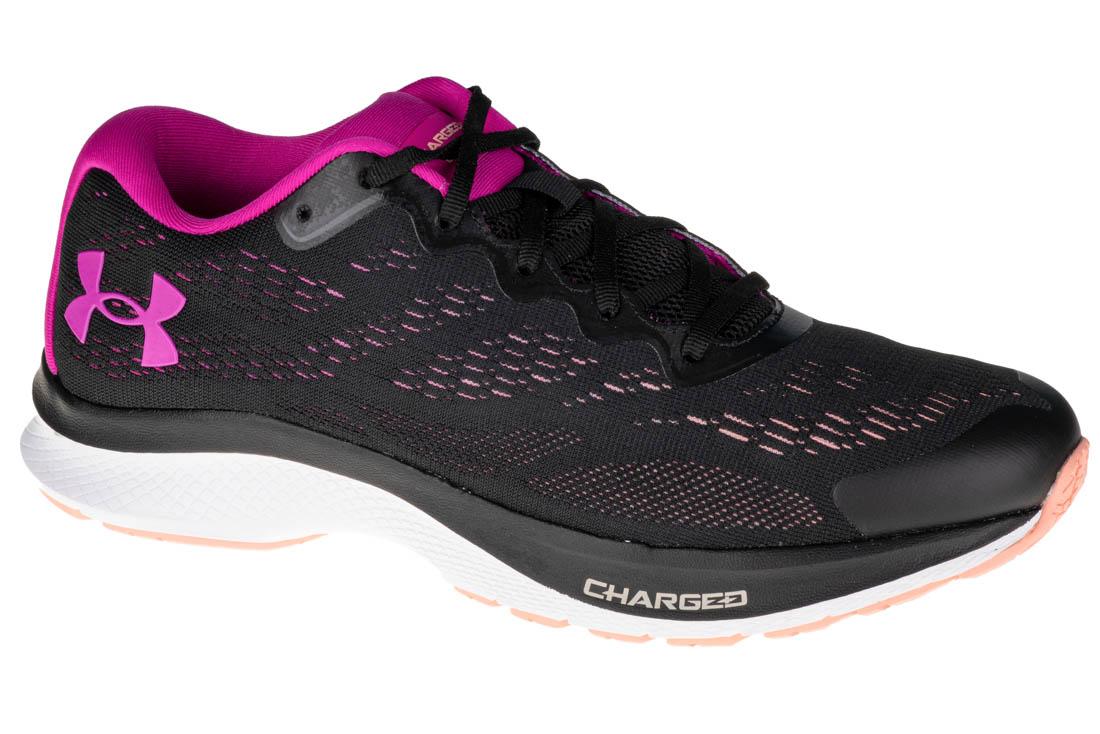 Under Armour W Charged Bandit 6 3023023-002, Femme, Chaussures de course, noir