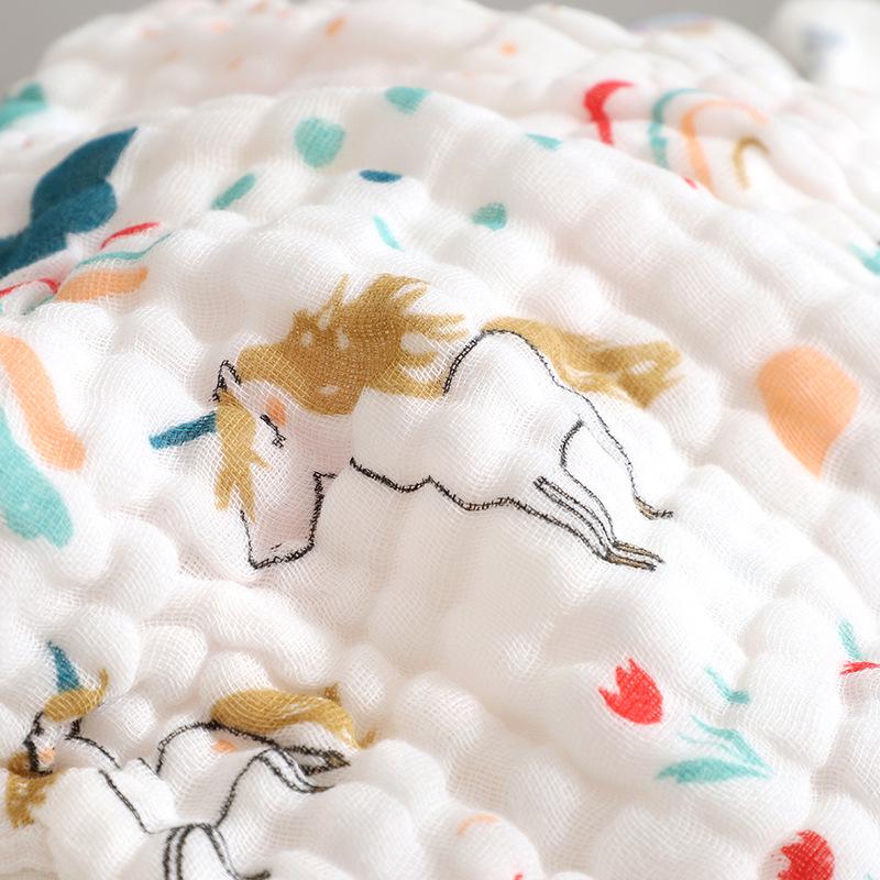 Six-Layer Pure Cotton Baby Bib & Towel Set