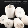 Flannel Polishing Wheel with Shank for Wood, Metal, Stainless Steel, and Jade
