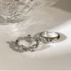 Light luxury high-end cross ring, personality trendy fashion versatile ring, niche retro live ring