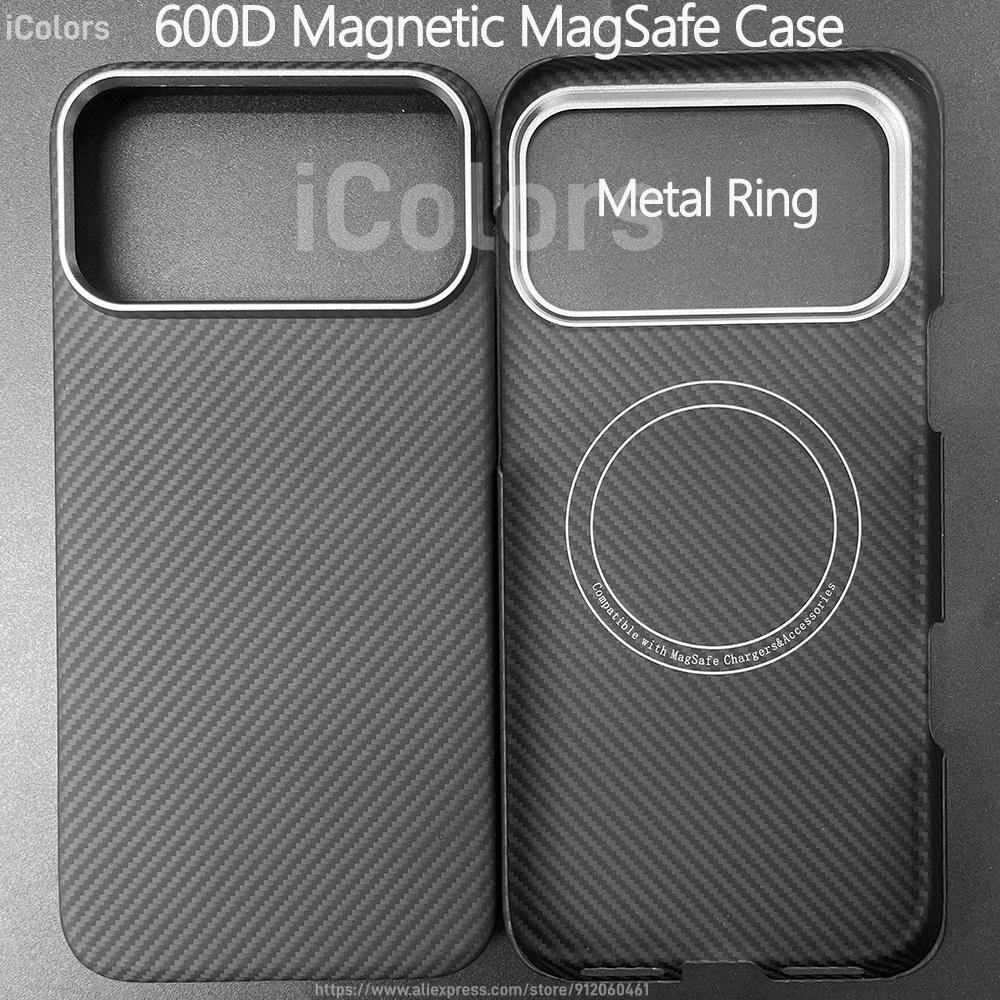 For iPhone 17 Pro Max/17 Pro/17 Air/17 Aramid Carbon Fiber Case Ultra Thin Lightweight Cover Compatible with MagSafe