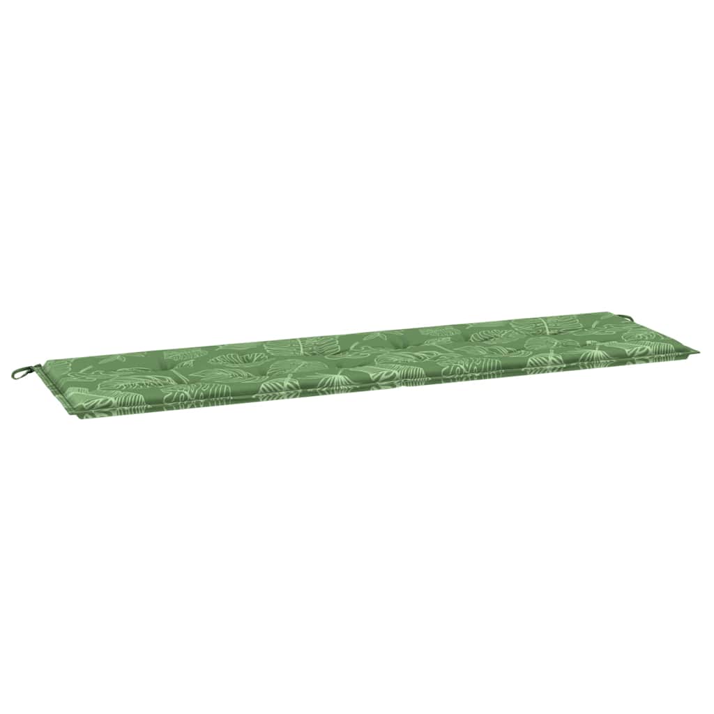 Bench Cushion Leaf Design 150 X 50 X 3 Cm Oxford Fabric