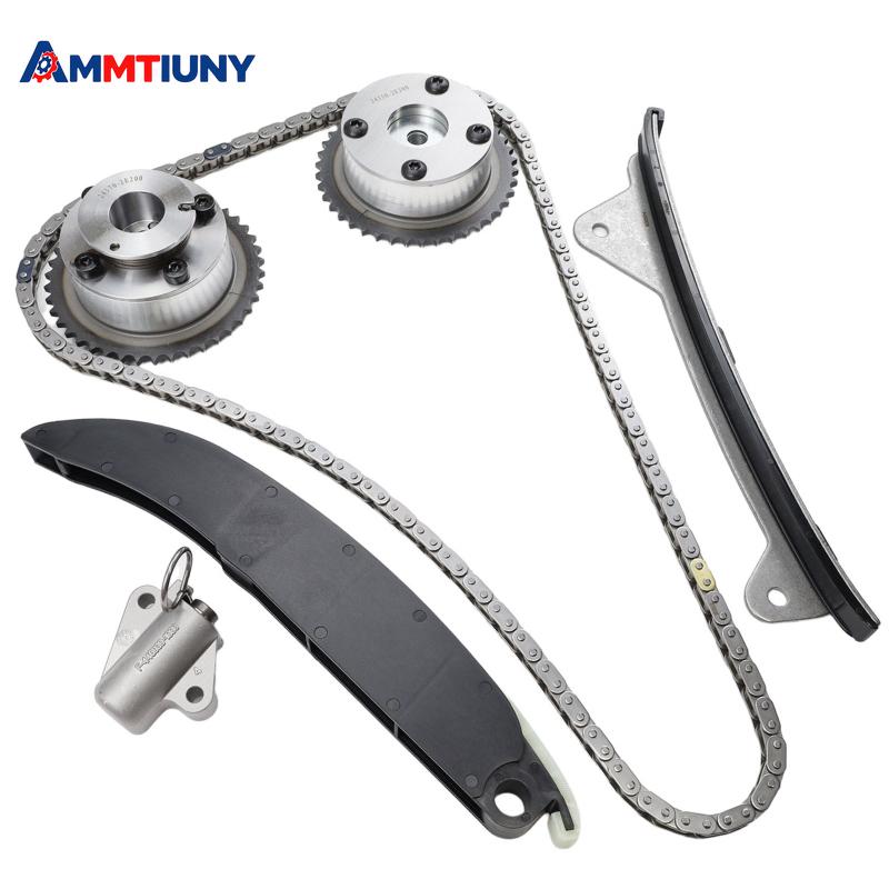 Timing Chain W/ VVT Kit 24321-2E200 24350-2E201 24370-2E200 For Hyundai Kia Elantra Sonata Tucson Optima Soul Forte 2.0 G4NC