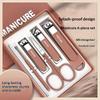 4/6Pcs Stainless Steel Anti-Splash Nail Clipper Set Slanted Nail Clippers Home Nail Clippers Set Manicure Tools