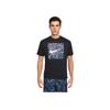 Max90 Round Neck Loose Fit Short Sleeve T-Shirt Men Tops Black HF6185-010