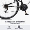 Mountain Bike 26 27.5 inch Outdoor Cycling Bike for Men and Women Adults 18Speed Gear System with HighCarbon Steel Frame and Du
