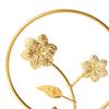 Flowers Sculpture Desk Figure Iron Crafts Metal Statue Figurine for Housewarming, Home, Spring