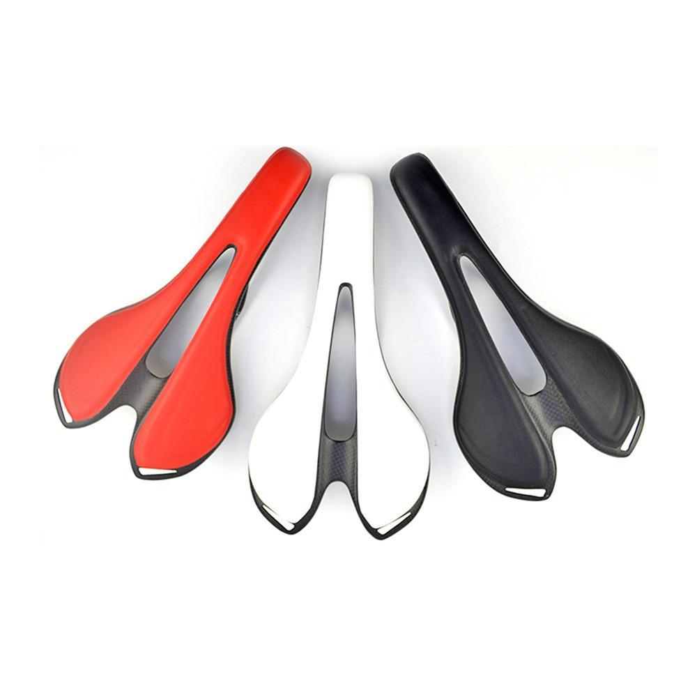 Ultra-light Unmarked Full Carbon Fiber Lightning Model, Wrapped Leather Seat Cushion, Mountain Road Bicycle Sticker Leather Seat