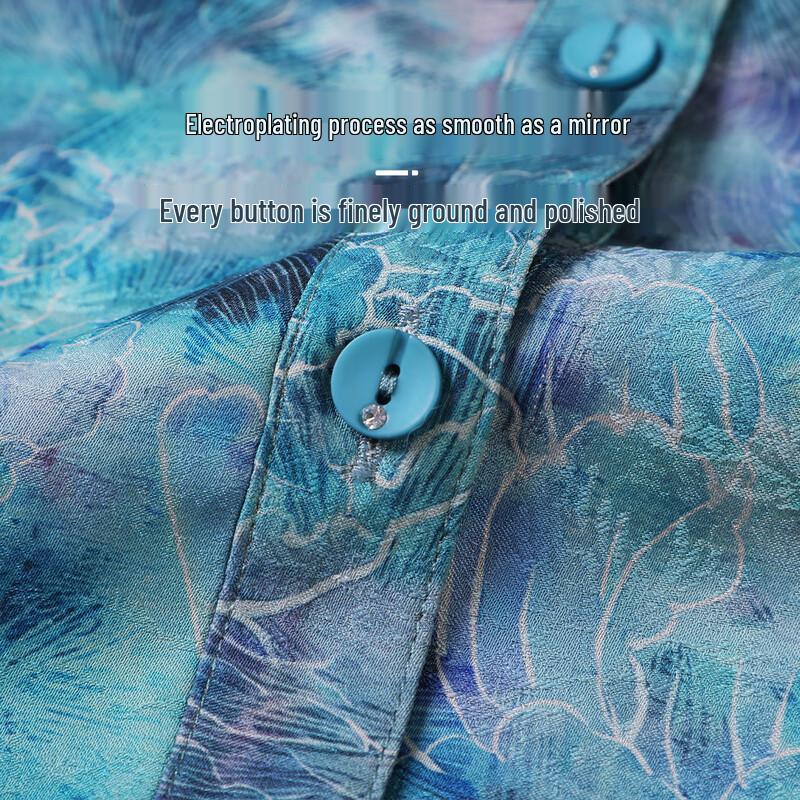 Elderly Women's Short Sleeve Summer Blouse