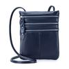 Genuine Leather Women'S Bag Women'S Mobile Bag Woman Handbag Soft Leather Vertical Three Zipper Shoulder Crossbody Bag Quality