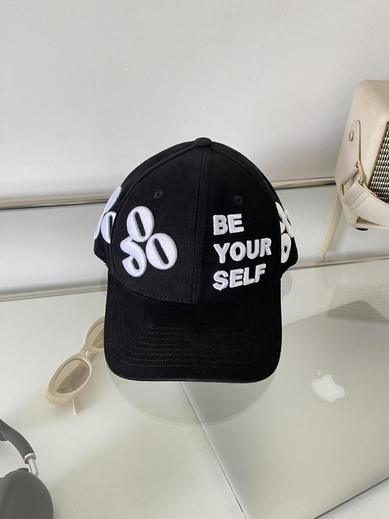 Self Be Your Letter Embroidered Baseball Cap For Men Women With Hat Adjustable