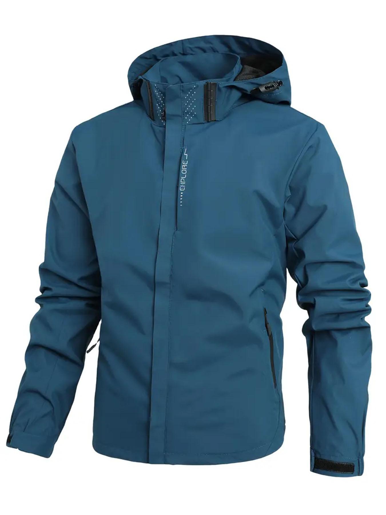 

Весна Осень Открытый Боксерская Куртка Мужчины Женщины Ветровка Водонепроницаемая Куртка Пальто Альпинизм Съемная Шапка L