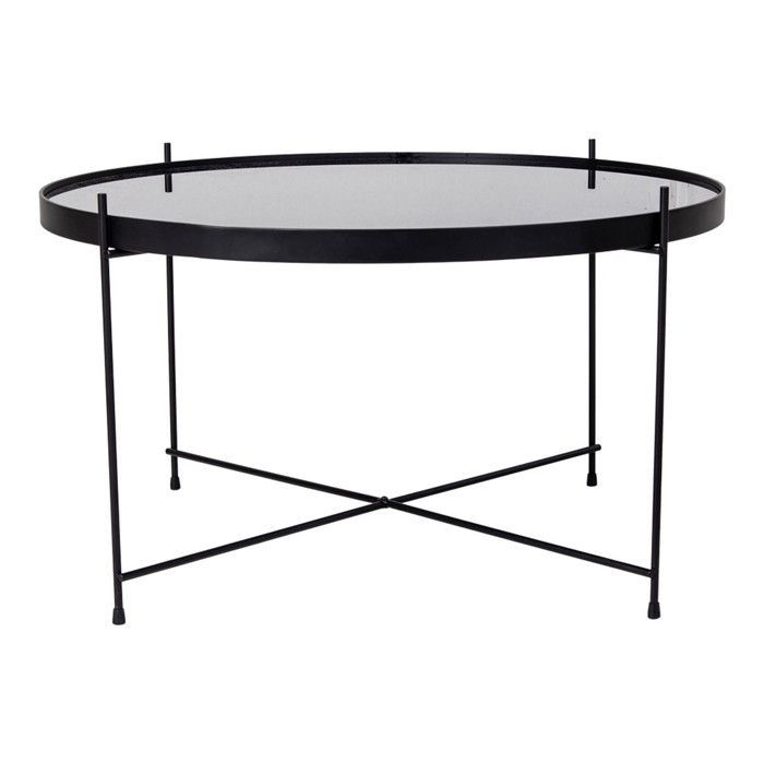 Măsuță de cafea House Nordic Scarlett 70x40 cm Rotund Negru 444099