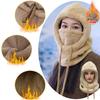 Winter Balaclava Sherpa Hood with Windproof Face Cover Adjustable Ski Mask for Men Women Cold Weather Protection