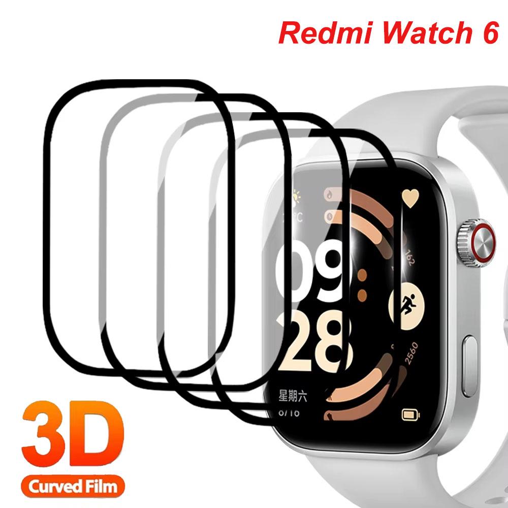 TPU Film Voor Xiaomi Redmi Watch 6 Accessoires Schermbeschermer Gebogen HD Clear Krasbestendig Dekkend Film voor Redmi Watch6 Film