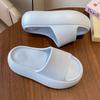 Fashion Thick Bottom Eva Slippers for Women Fashion Solid Color Platform Sandals Woman Summer 2025 Indoor Outdoor Non Slip Beach Slides
