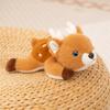 16cm Kawaii Plüsch Sika-Hirsch Puppe Cartoon Stofftier Süßes Liegendes Tier Spielzeug für Kinder Schreibtisch Dekoration Weihnachten Geburtstag Geschenk