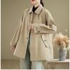 DIMANAF 2025 New Autumn Winter Women Plus Size Coats Jackets Thick Loose Casual Lady Outerwear