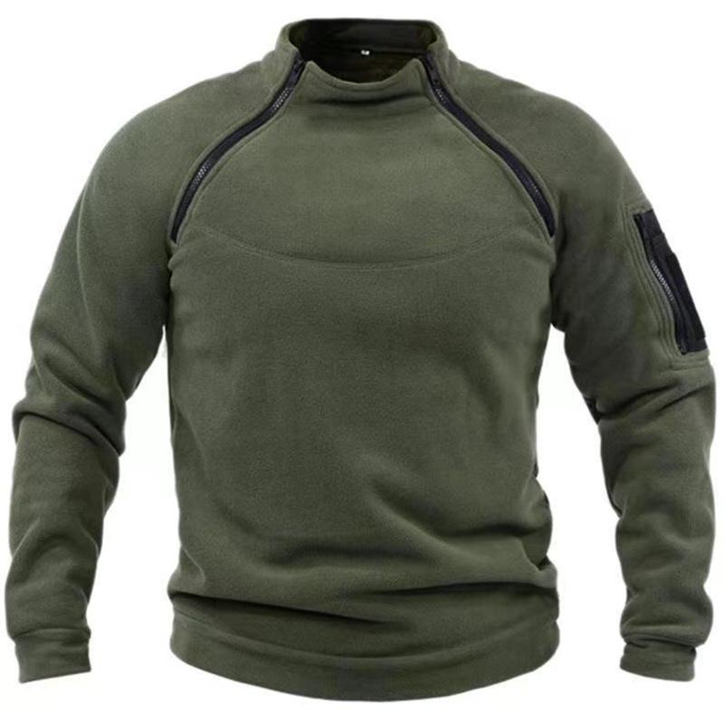 Men Tactical Outdoor Polar Fleece Jacket Hunting Clothes Warm Zipper Pullover Man Windproof Coat Thermal Hiking Sweater