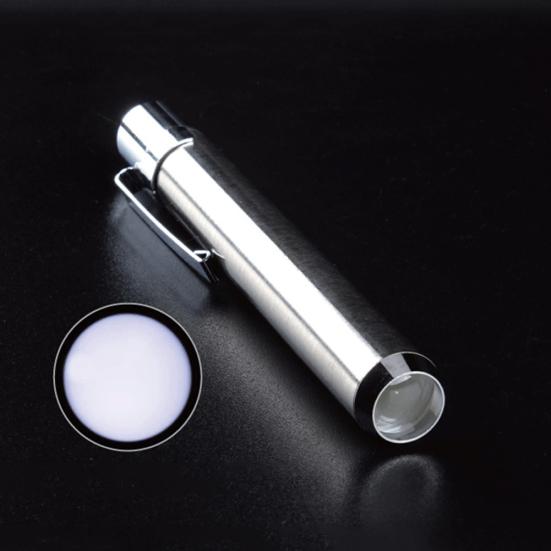 Portable Stainless Steel LED Flashlight Mini Home Medical Outdoor Torch Lamp