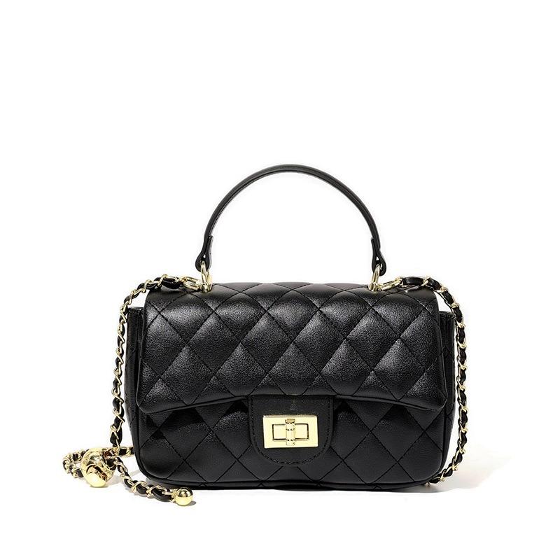 

Кожаные женские сумки, новые женские сумки через плечо, сумки на цепочке, сумки-тоут, сумки-мессенджеры. чёрный