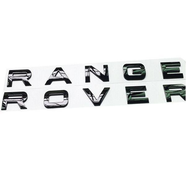 3D Letters ABS Front Hood Emblem Range Rover Hood Letters Stickers For Land Rover Range Rover