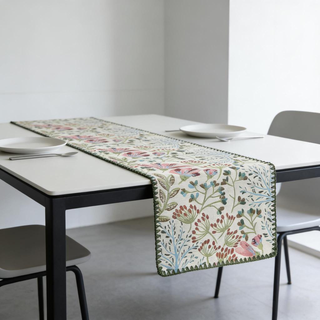 Modern Decorative Home Table Runner Nordic Cotton Linen, Soft Table Runner for Dining Table TV Stand Center Table Table Runner