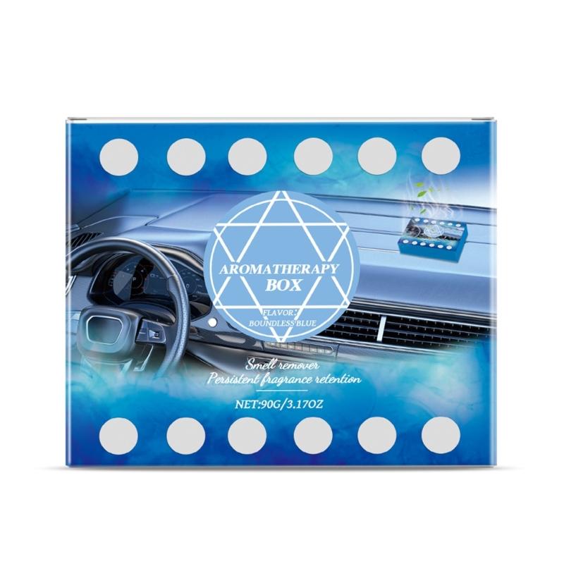 Automotive Blue Fragrances with Extended Release High Efficiency Car Air Freshener 90g for Fumes & Food Odor Elimination 1