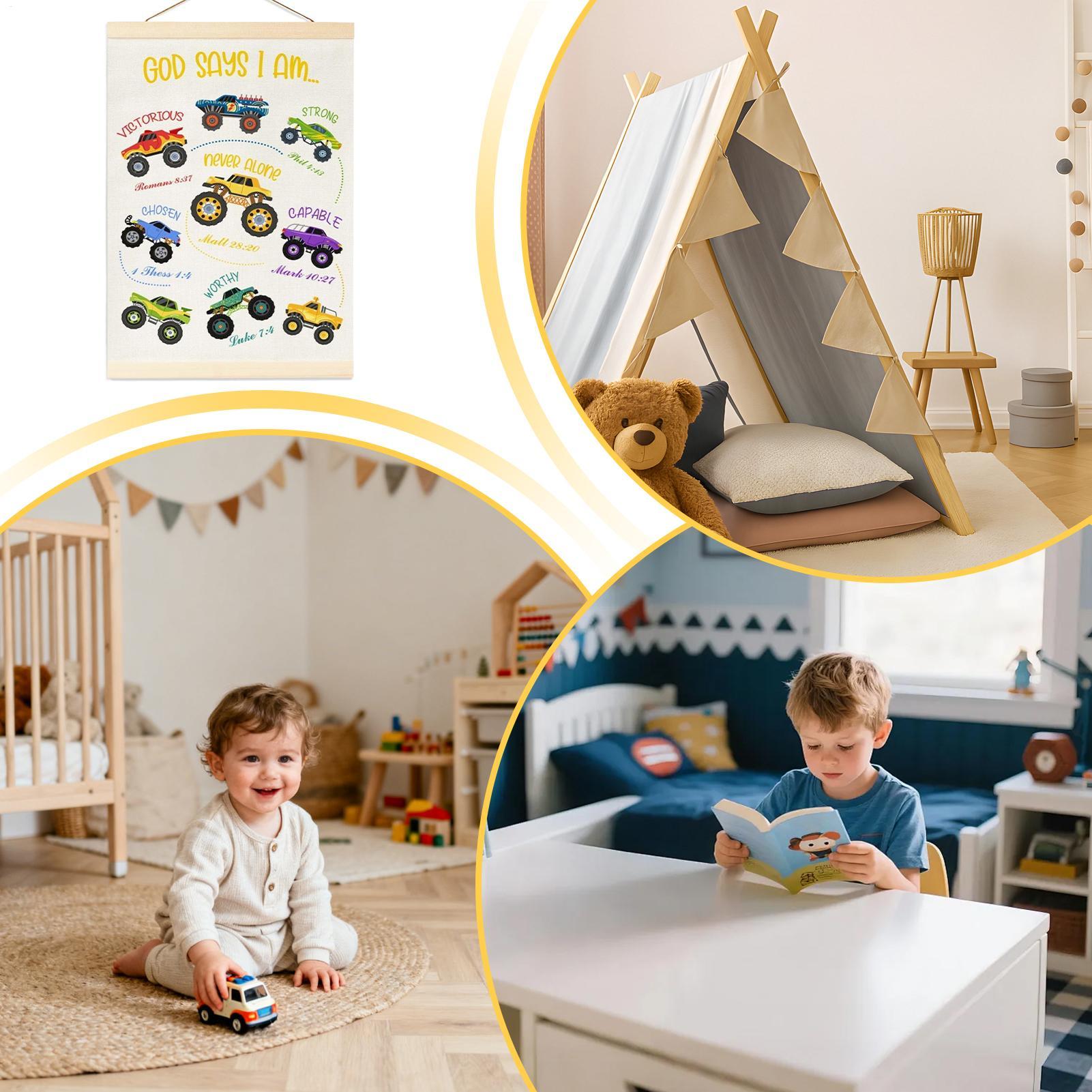 

Truck Wall Decor Bedroom Decor Hangable Flag Banner For Girls Boys Nursery Bedroom Playroom Birthday Study Hallway Daycare China Mainland