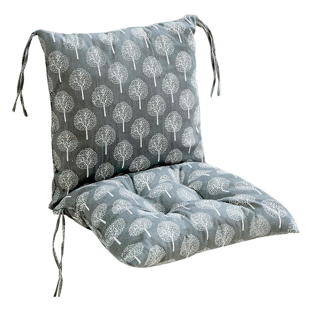 Pernă pentru scaun de sufragerie, perne pentru scaun de bucătărie cu spătar detașabil și șnururi, piesă pernă de șezut antiderapantă pentru scaun de exterior