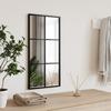 Vidaxl Wall Mirror, Black, 30X60 Cm, Rectangular, Iron