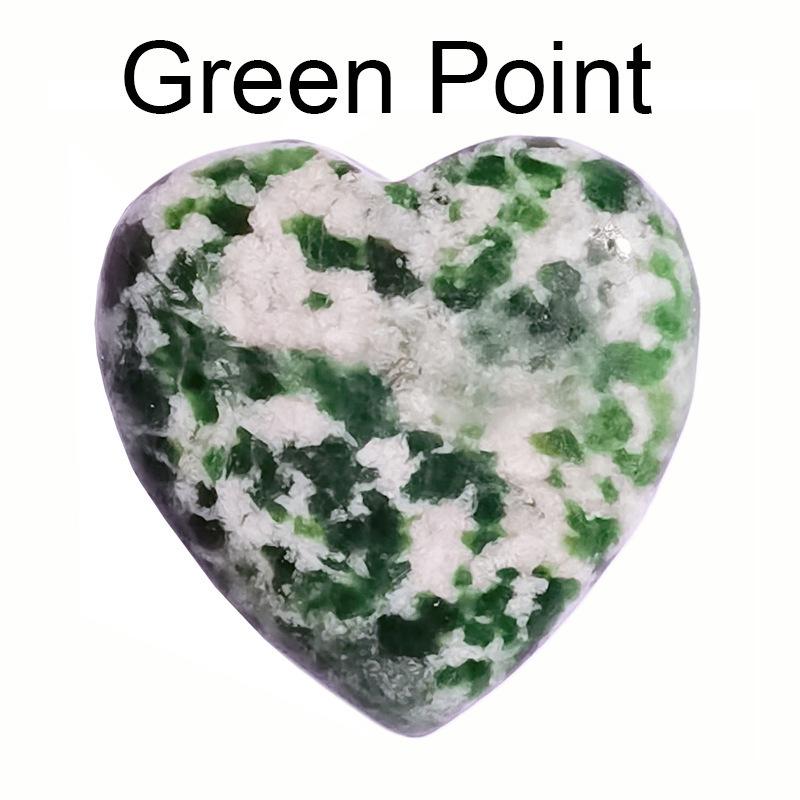 Heart-Shaped Natural Crystal Gemstone Pendant (20mm)