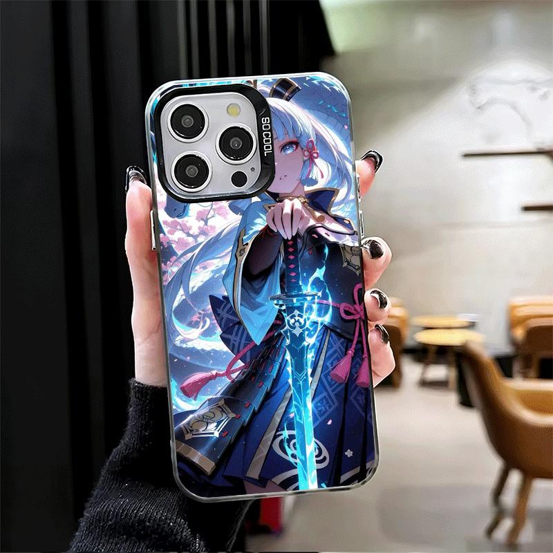Genshin Impact Kamisato Ayaka Soft Phone Case for iPhone 15 16 17 Pro Max 17Air 16E 14 Plus 13 12 Mini Shockproof Cover Back She