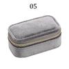Mini Ring Box Travel Jewelry Box Ring Zipper Velvet Storage Case Jewel Packaging Earrings Necklace Organizer Storage Box Trip