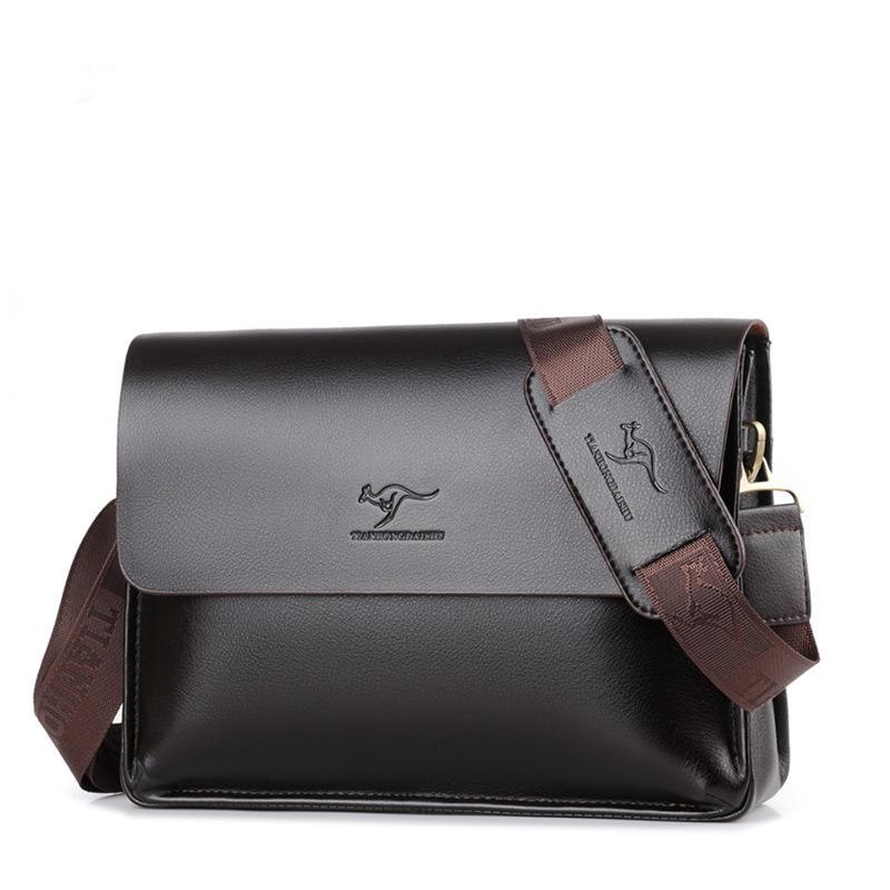 Herren Business Aktentasche und Umhängetasche aus echtem Leder mit großem Fassungsvermögen