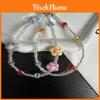 Pvc Colorful Flower Phone Lanyard With Keychain For Women And Men Outdoor Use