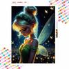 Disney Diamond Painting 5D Round Diamond Full of Diamonds Diy Handmade Stickers, Fairy Tinkerbell Home Decoration Paintings