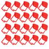 20Pcs Chicken Automatic Waterer Cups Rust Proof Bright Color Chicken Drinking Cups for Farm Red